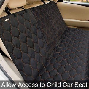 BABYLTRL Waterproof Pets Rear Seat Cover Heavy Duty 60" x 51" Black XL